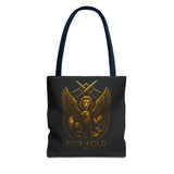 Five-Fold Passport Tote Bag - Bronze
