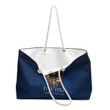 Five-Fold Blue Weekender Bag