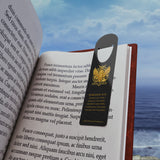 Five-Fold Passport Inspirational Metal Bookmark