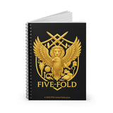 Five-Fold Passport Spiral Notebook - Gold