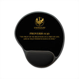 Evangelist Proverbs 11:30 Wrist Rest Mouse Pad — Black