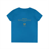 Evangelist V-Neck Women's T-Shirt — (Mark 16:15)