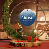 "Merry Christmas" Metal Ornament