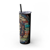 Inspirational 20oz Skinny Tumbler with Straw - Jesus Christ & Biotic Design