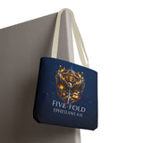 Five-Fold Christian Canvas Tote Bag