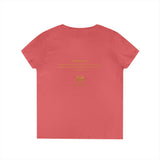 Evangelist V-Neck Women's T-Shirt — (Mark 16:15)