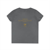 Evangelist V-Neck Women's T-Shirt — (Mark 16:15)