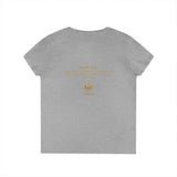 Evangelist V-Neck Women's T-Shirt — (Mark 16:15)