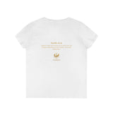 Evangelist V-Neck Women's T-Shirt — (Mark 16:15)