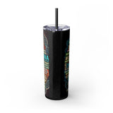 Inspirational 20oz Skinny Tumbler with Straw - Jesus Christ & Biotic Design