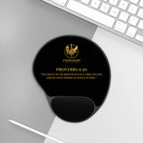 Evangelist Proverbs 11:30 Wrist Rest Mouse Pad — Black