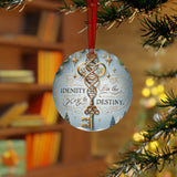 Identity is the Key to Destiny Metal Ornament