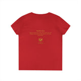 Evangelist V-Neck Women's T-Shirt — (Mark 16:15)