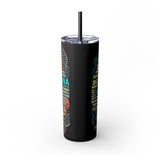 Inspirational 20oz Skinny Tumbler with Straw - Jesus Christ & Biotic Design