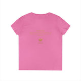 Evangelist V-Neck Women's T-Shirt — (Mark 16:15)