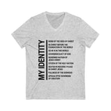 Unisex Jersey Short Sleeve V-Neck Tee