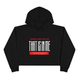 Greater Is He Crop Hoodie Women's