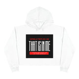 Greater Is He Crop Hoodie Women's
